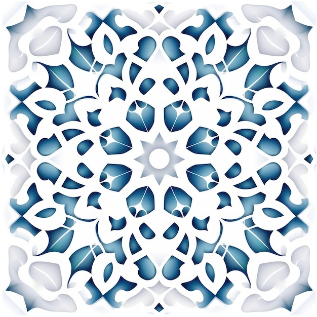 Arabesque Pattern blue