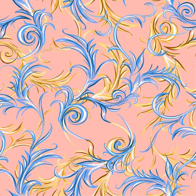Vector arabesque swirls scrolls van patroonontwerp