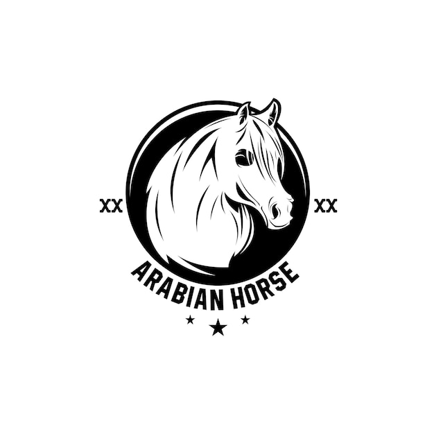 Premium Vector | Arabian horse team logo