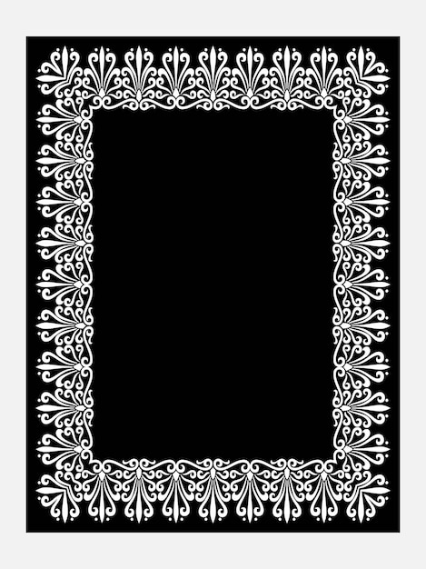 Arabic book cover design islamic the holy quran title vector border floral. border frame