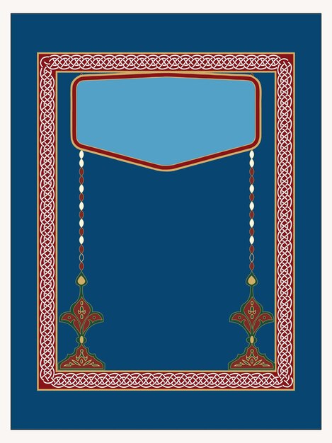 Design di copertina del libro arabo design di lusso con idea islamica.