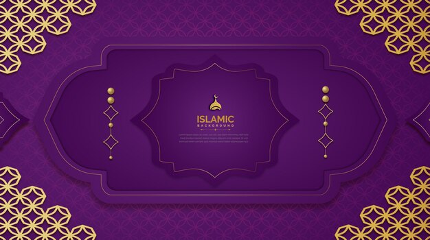 Arabic elegant luxury ornamental background with islamic pattern