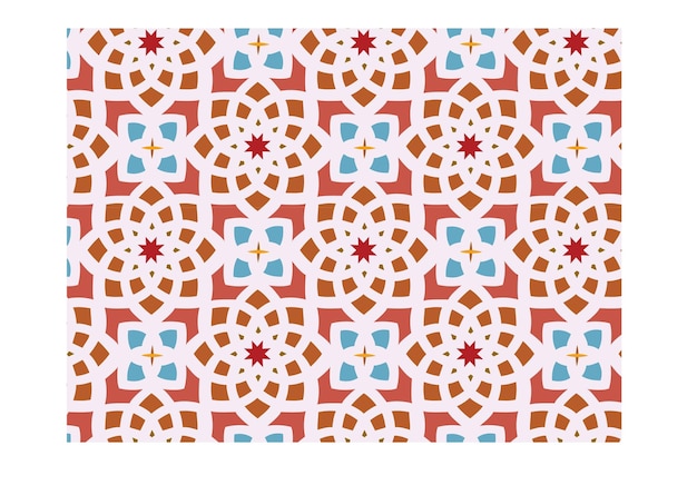 Vector arabic fabric pattern