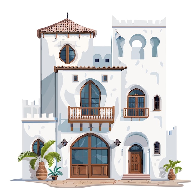 Vettore arabic_house_vector_illustrazione