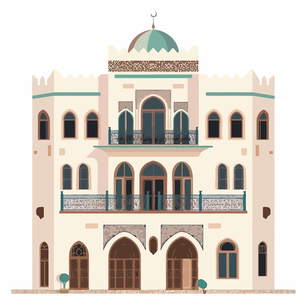 arabic_house_vector_ilustration