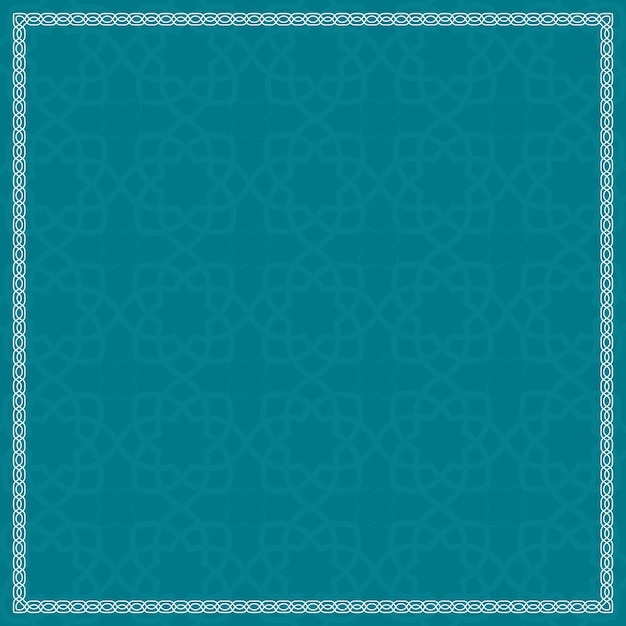 Arabic islamic blue and white luxury ornament background