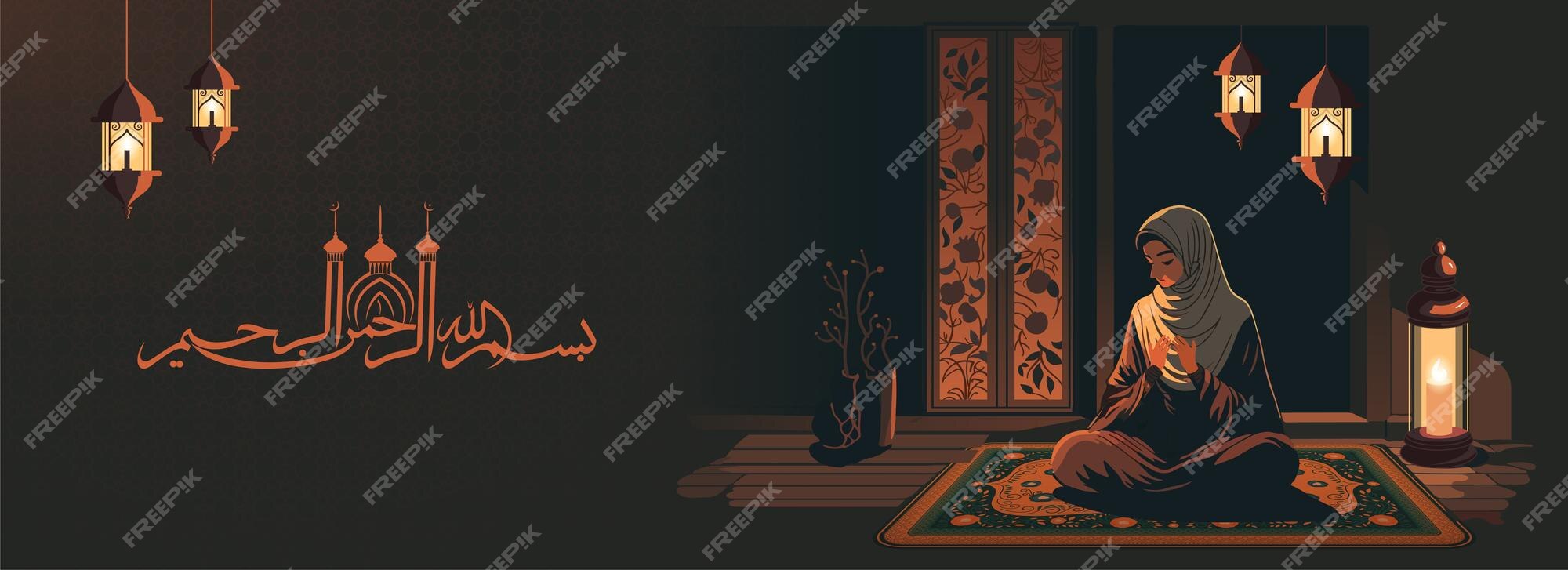 Premium Vector | Arabic islamic calligraphy of wishes dua ...