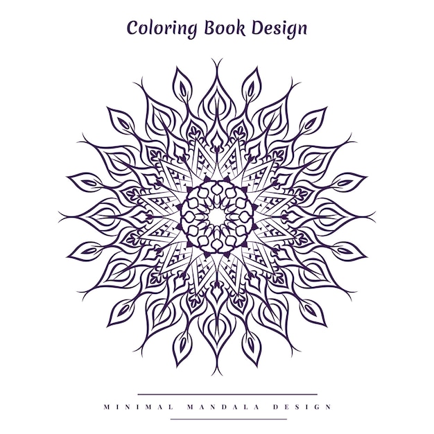 Vettore arabo islamico ornamentale e motivo floreale mandala per henné mehndi tatuaggio decorazione libro da colorare