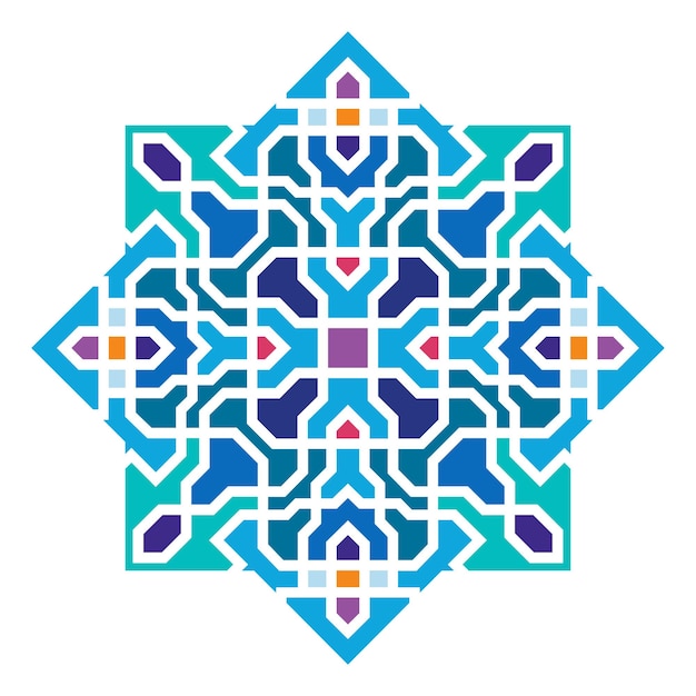 Vettore ornamento senza cuciture geometrico del modello arabo_02