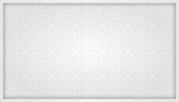 arabic pattern with monochrome color