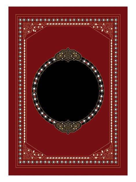 Vector arabic quran book cover, quran cover, islamic book cover