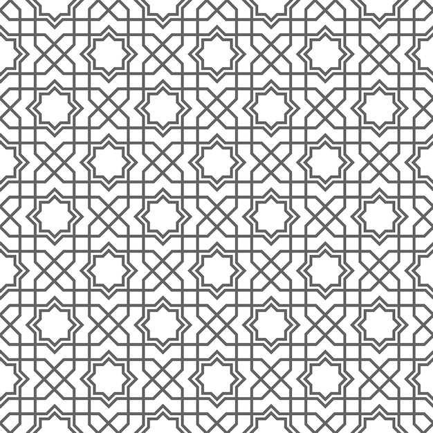 Vector arabic seamless pattern