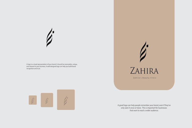 Vector arabic style calligraphic logo designs hand drawn minimal strokes and brushes