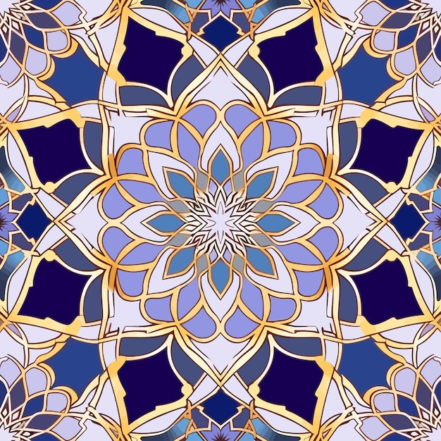 Vector arabic tile design