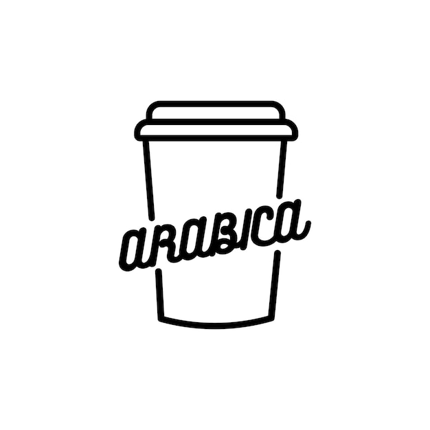 Arabica Coffee logo illustration vector design