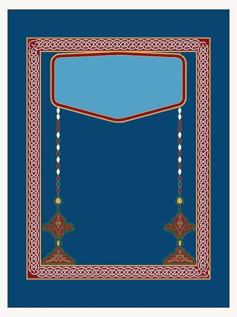 Vector arabisch boekomslagontwerp luxe ontwerp met islamitisch idee.