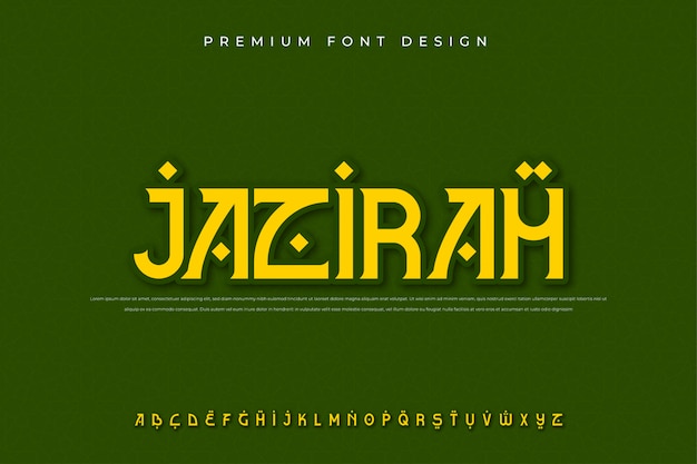 Arabisch modern alfabet lettertype