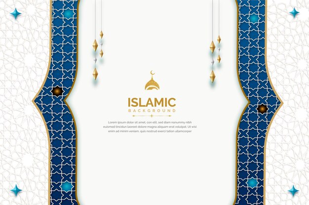 Arabische elegante luxe decoratieve achtergrond met islamitisch patroon