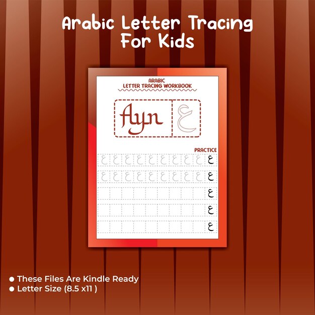 Arabische Letter Tracing For Kids Brief - Ayn