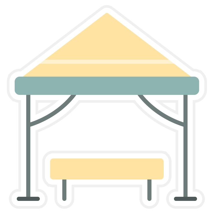 Vector arbor flat illustration