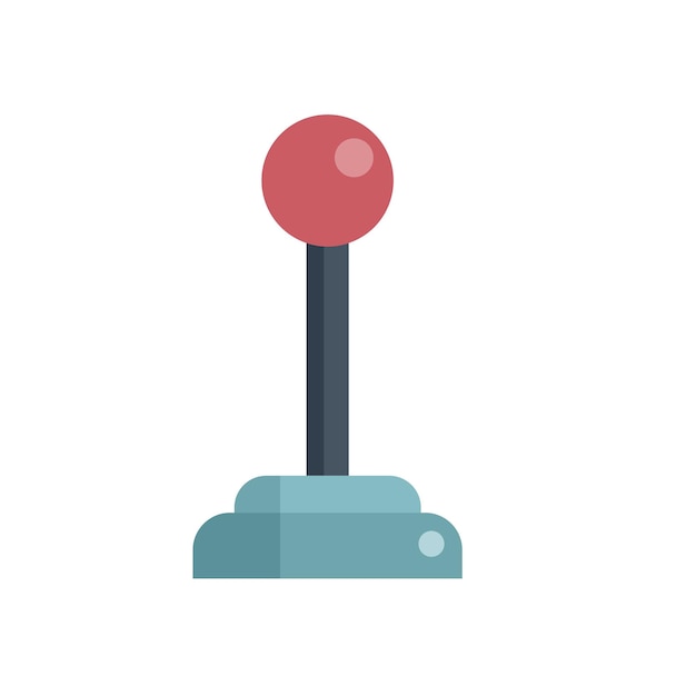Arcade joystick met rode bal voor spelbesturing