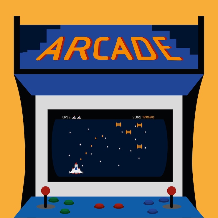 Vector arcade machine