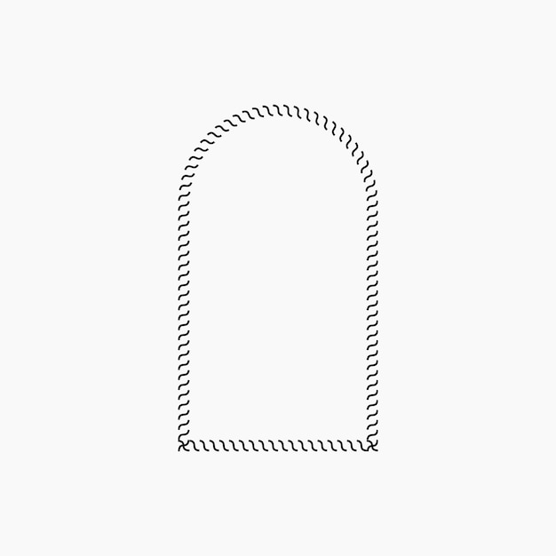 Vector arch frame elements set