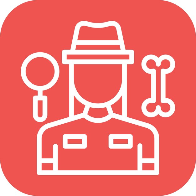 Archaeologist female icon vector image can be used for archeology