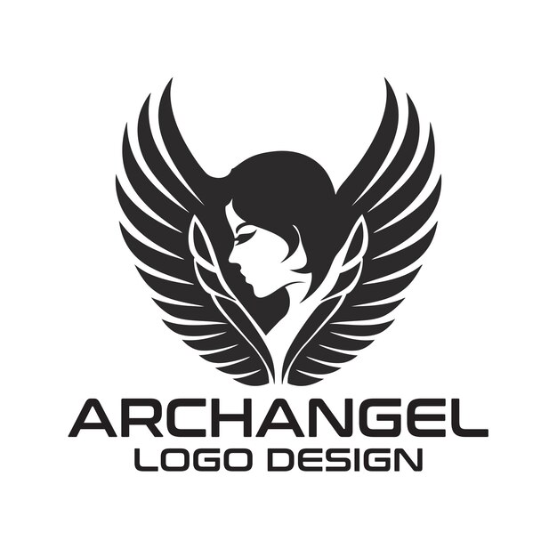 Vector archangel vector logo design