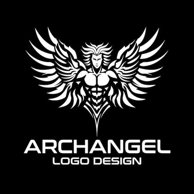 Vector archangel vector logo design