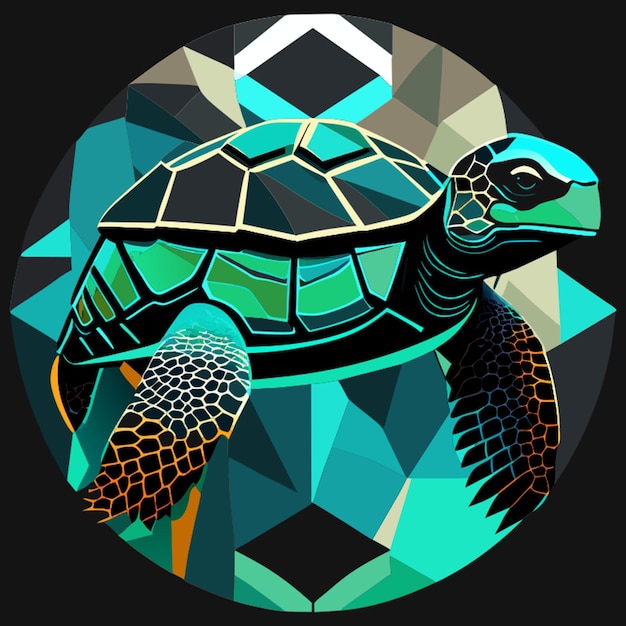 Vector archelon schildpad vector illustratie
