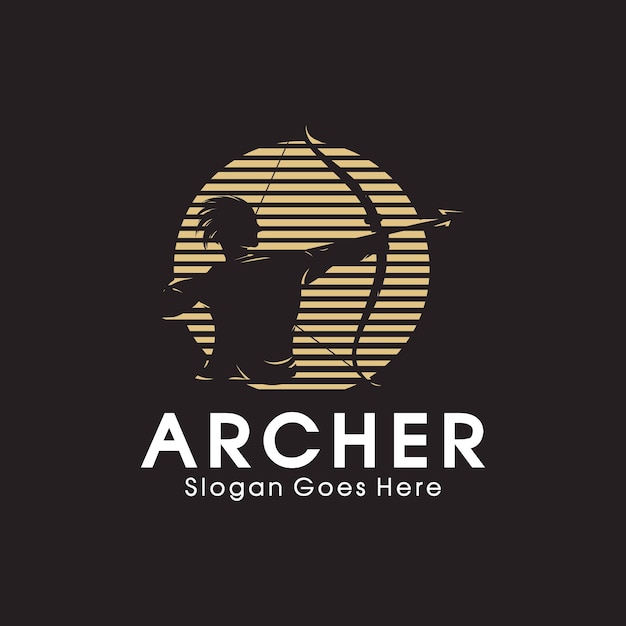 Archer business vector logo