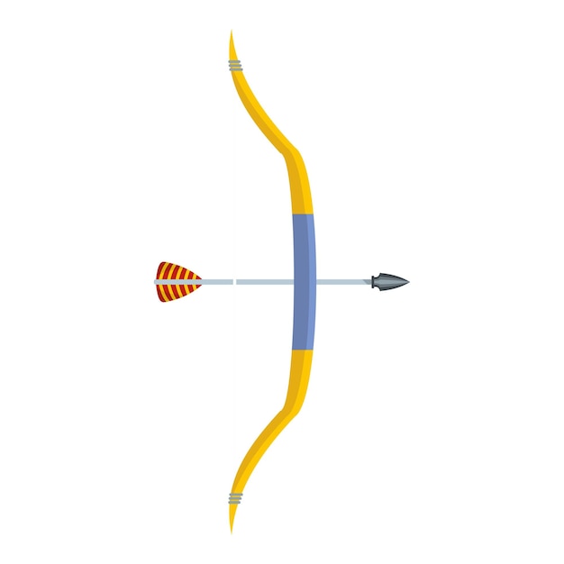 Archery game icon Flat illustration of archery game vector icon for web