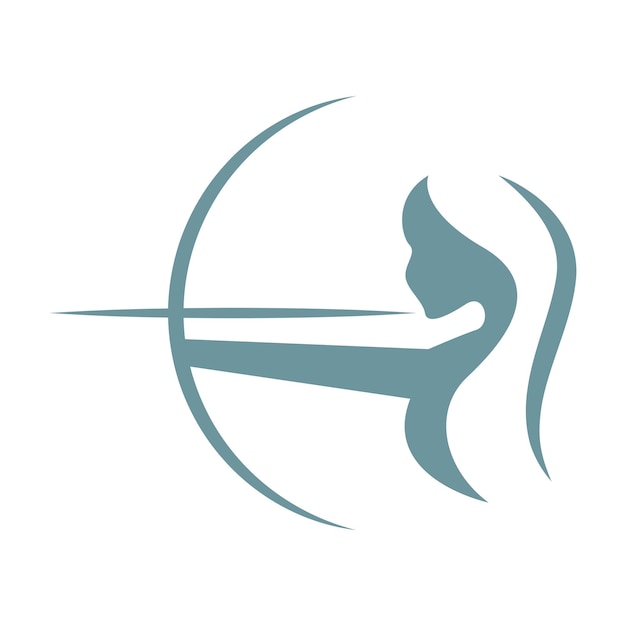 Дизайн логотипа стрельбы из лука