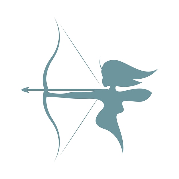 Archery icon logo design