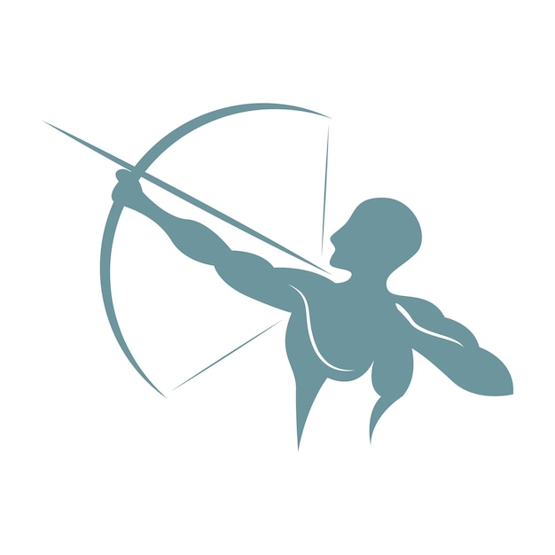 Archery icon logo design