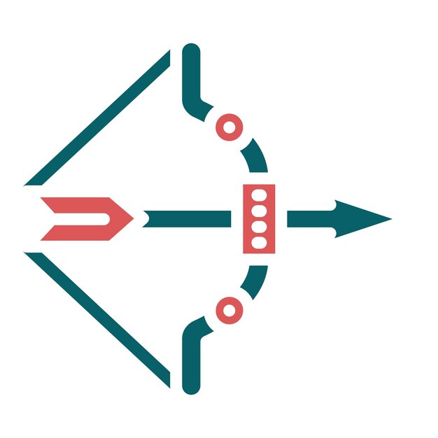 Vector archery icon style