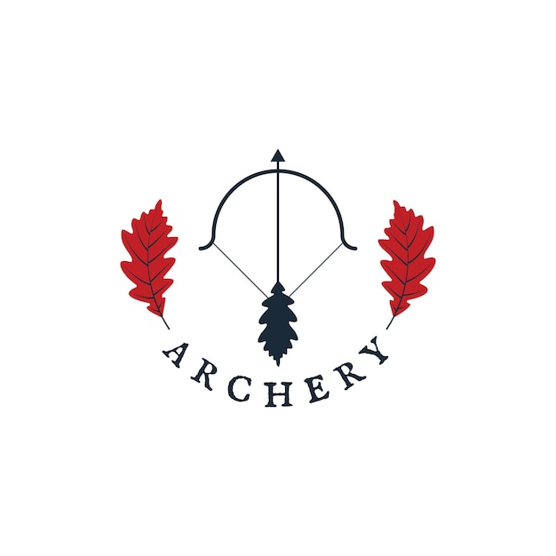 Archery leaf logo