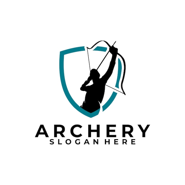 Vector archery logo icon vector isolated