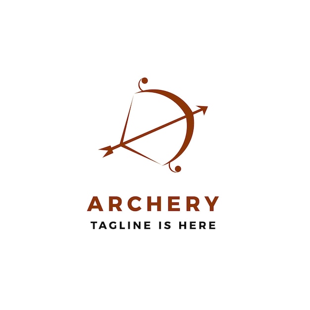 Archery logo vector icon illustration