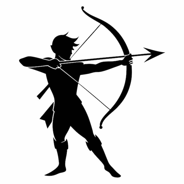 archery silhouette vector