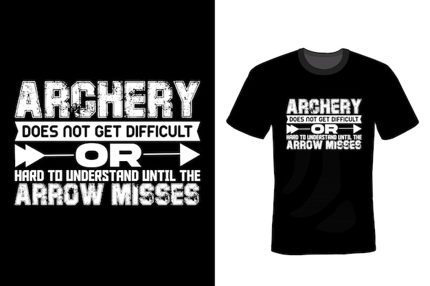 Archery t shirt design typography vintage