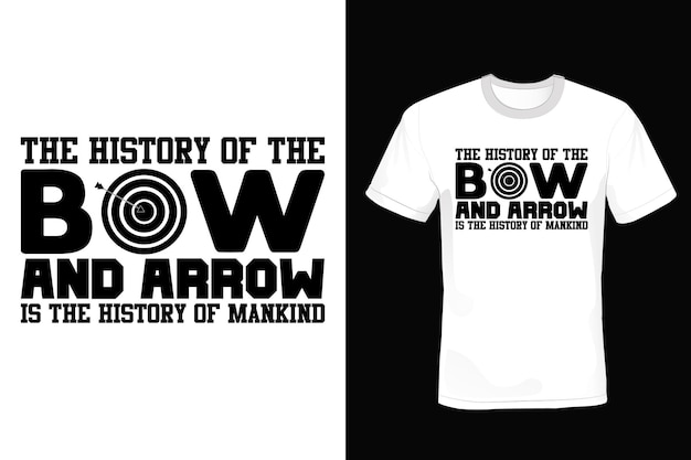 Archery t shirt design typography vintage