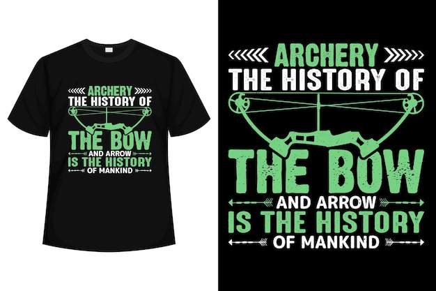 Vector archery tshirt design vector archery concept illustration