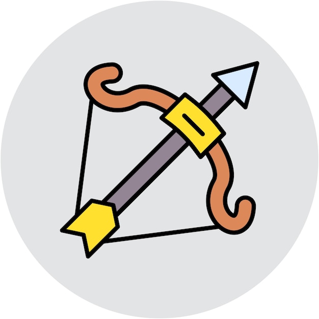 Archery Vector Illustratie Stijl