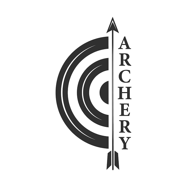 Vector archery vector illustration archery target vector set arrow vector bow vector archery arrow