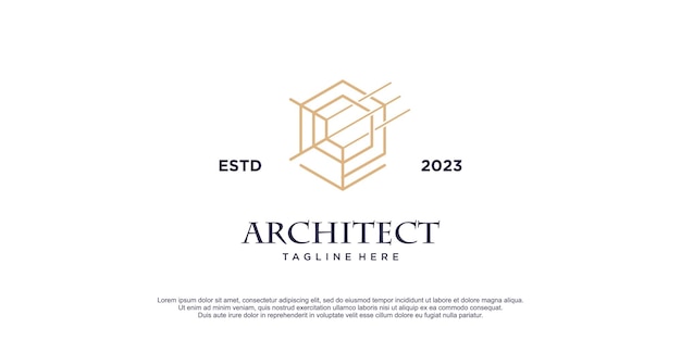 Векторная иллюстрация логотипа Architec