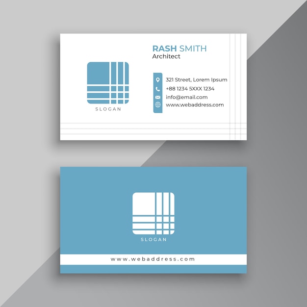 Vector architect business card