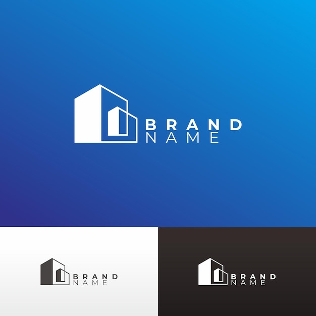 Architect logo design concept with minimalist style