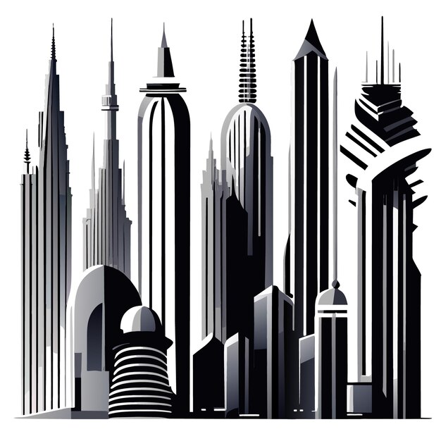 Architectural Design Elements in Vector